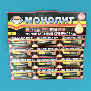 Клей секундный "Монолит" 3гр. (Aviora) (403-001) (12/288)
