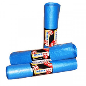 Мешки хоз. "МЕШКОFF" ПВД 120л. (50шт/рул) синий (5)