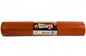Мешки хоз. "МЕШКОFF" ПВД 120л. (10шт/рул) (ОРАНЖЕВЫЙ) (20)