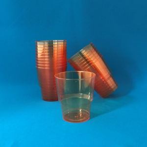 Стакан 200мл. оранжевый (19-7130) (50/1000)